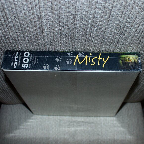 3/$88❤️sealed vintage 1987 MISTY Tabby Cat Springbok 500 pc puzzle Kitty Kitten - Picture 3 of 5